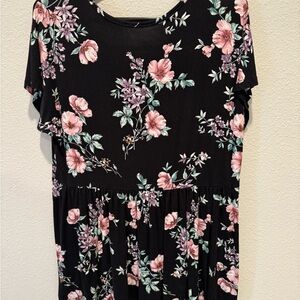 Torrid Floral Black Top